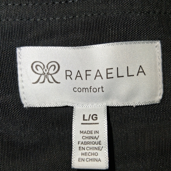 Rafaella Women Size L Pants Black Comfort Trousers - Picture 14 of 14
